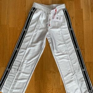 HUGO Silver Girls pants with Black Stripes